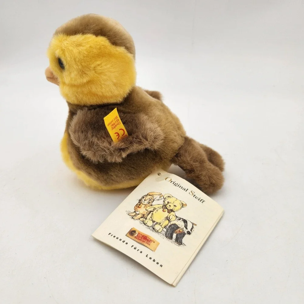 Steiff Pieps Goldammer 12 Yellow Bird Plush 057786 Made in Germany Button in Ear